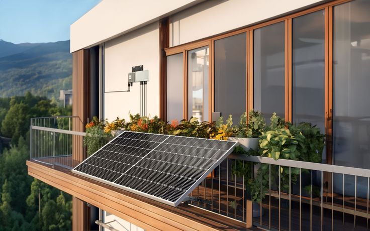 Balcony solar panel