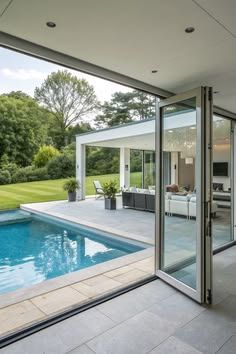 Balcony with a Slide and Fold Door Opening