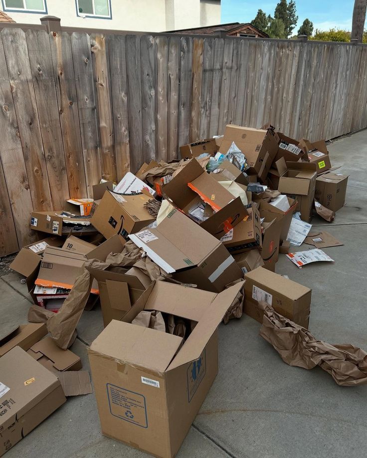 Cardboard Boxes and Paper Clutter