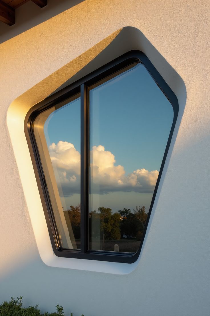 Custom Asymmetrical Pentagon Windows