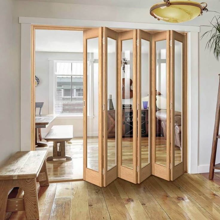 Home Office with a Slide and Fold Door Opening