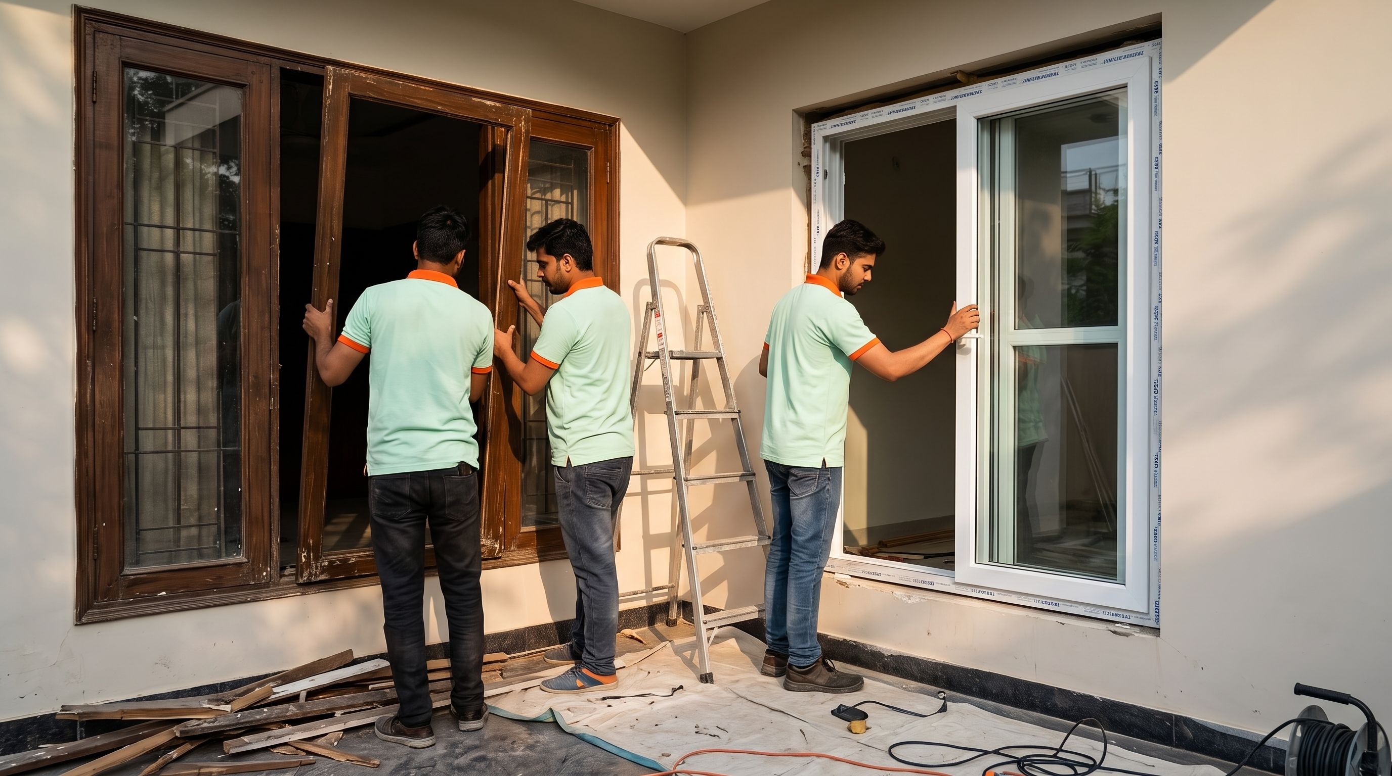 cost of replacing wooden windows with uPVC