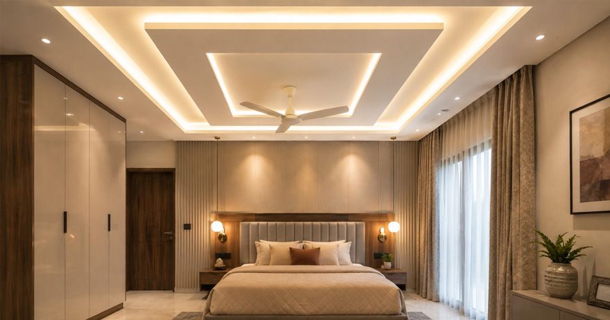 Cover image for 10 Modern POP Designs for Bedroom Walls & Ceilings