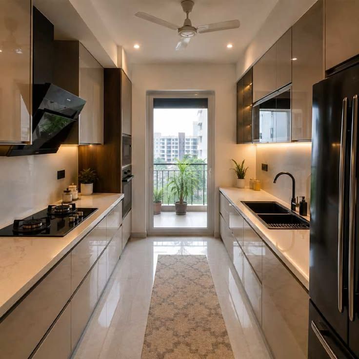 Parallel Modular Kitchen Layouts