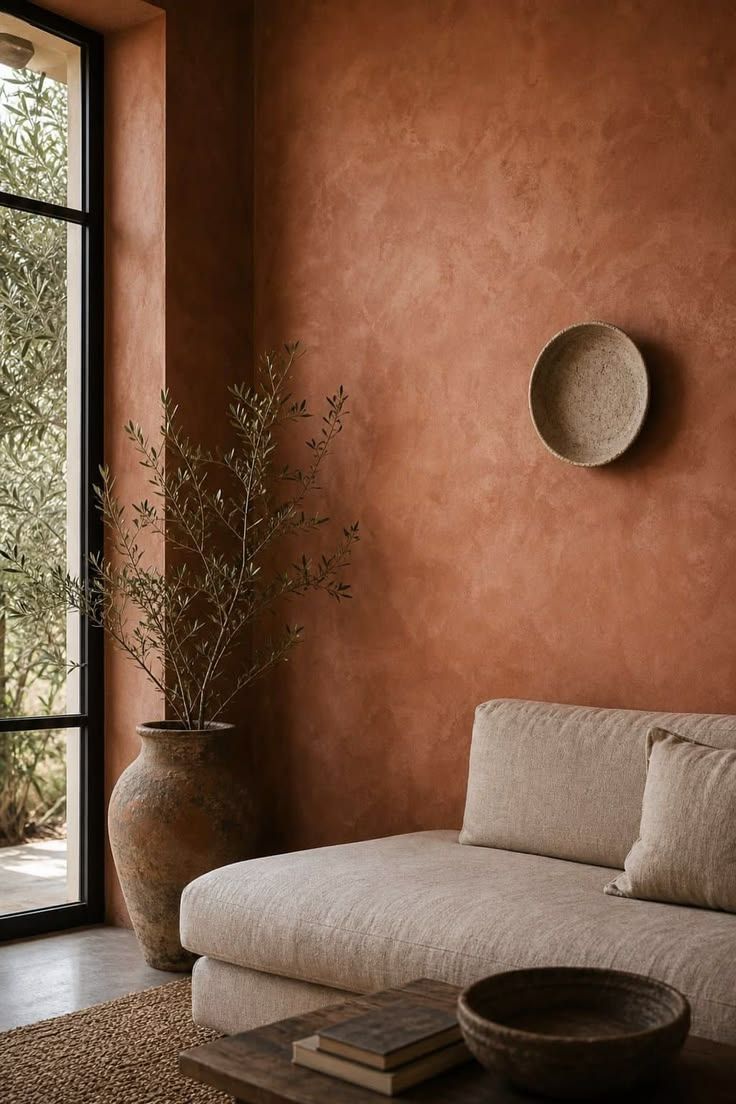Rustic Plaster Wall Finish