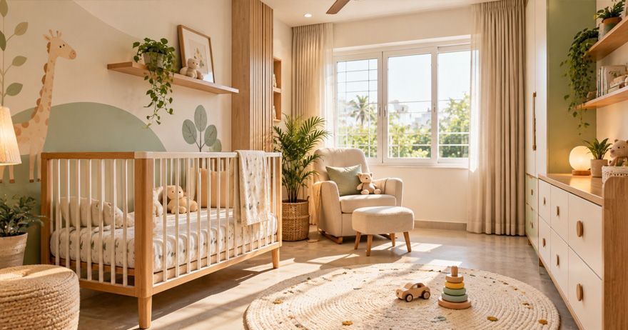 Cover image for Baby Room Design Ideas for Indian Homes: Safe, Comfortable & Beautiful Spaces