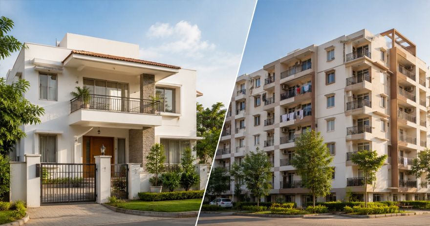 independent house vs apartment