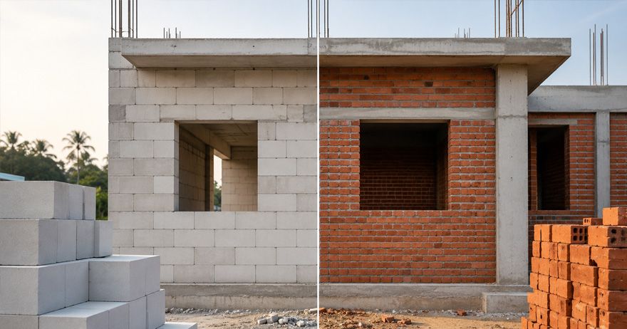 AAC blocks vs red bricks