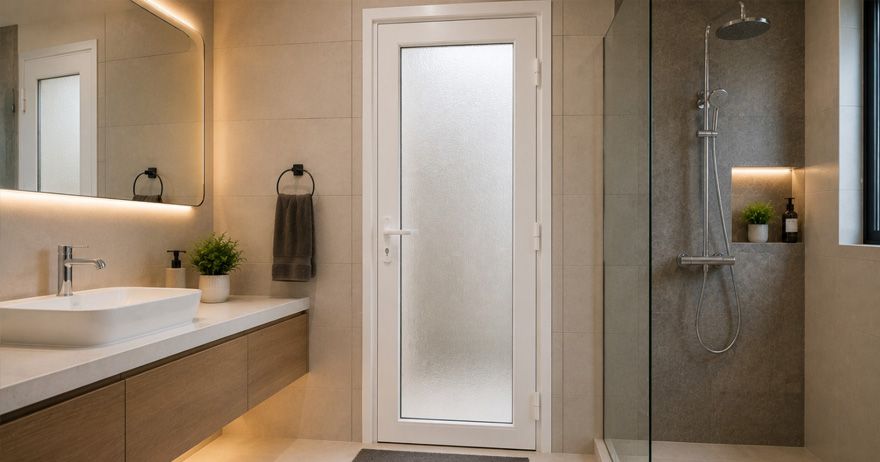 Cover image for Bathroom Doors: Best Materials for Wet Areas & Long-Lasting Performance