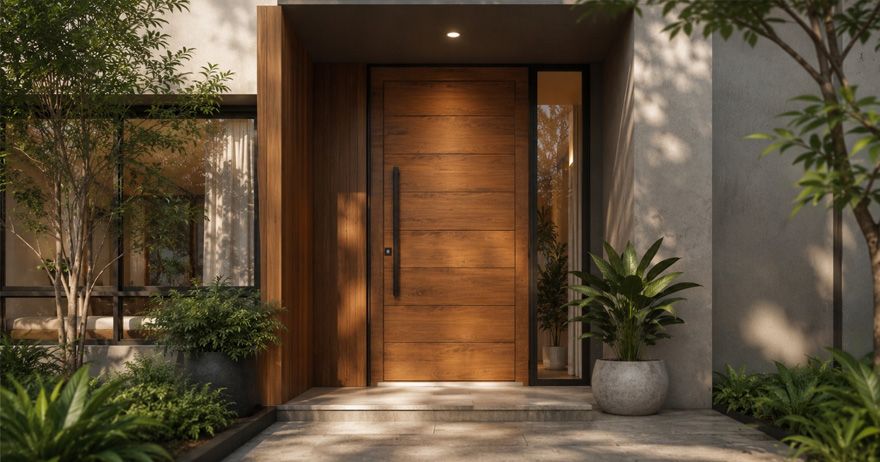 Cover image for Trending Wooden Door Colour Ideas: 15 Stylish Shades for Modern Homes (2026)