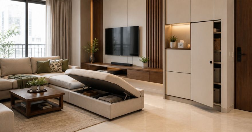 Cover image for Hidden Storage Ideas to Make Your Home Look Clean & Clutter-Free