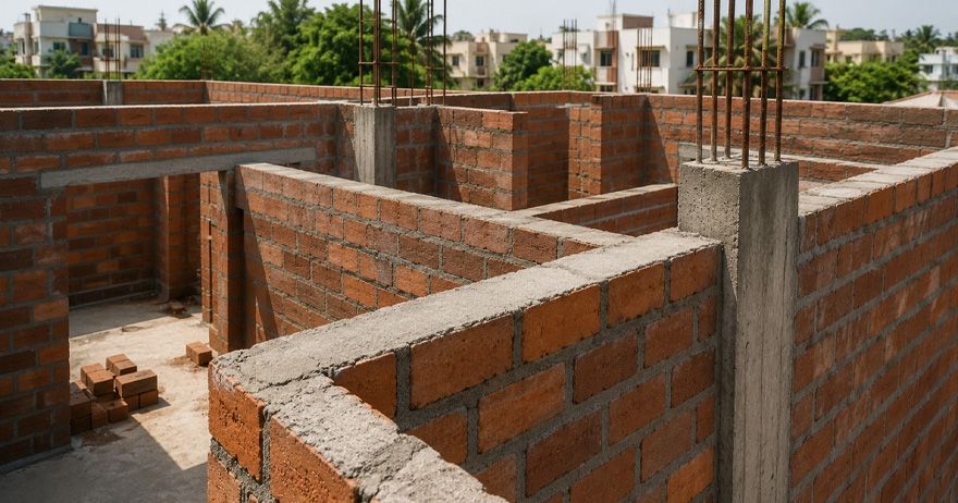 Cover image for How Thick Should House Walls Be? Standard Wall Thickness Guide for Indian Homes
