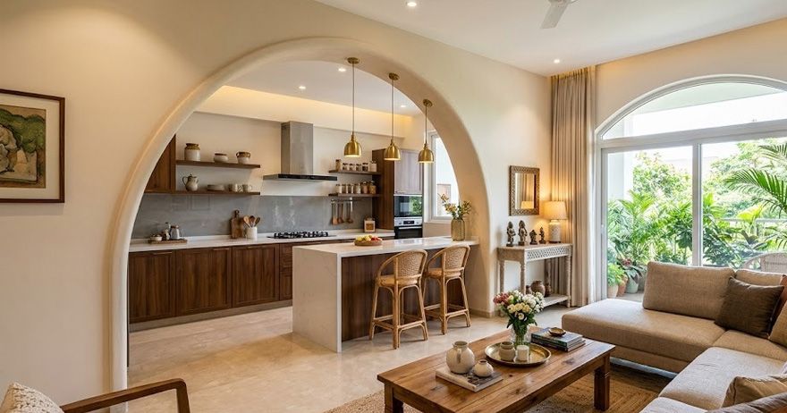 Cover image for 15 Beautiful Kitchen Arch Designs to Connect Your Kitchen and Hall