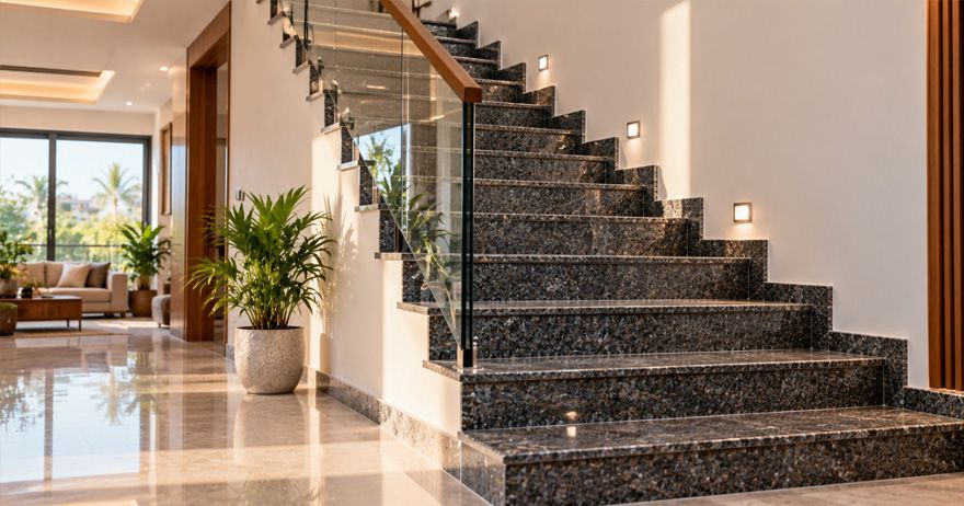 20 Best Granite Staircase Designs for Modern Homes