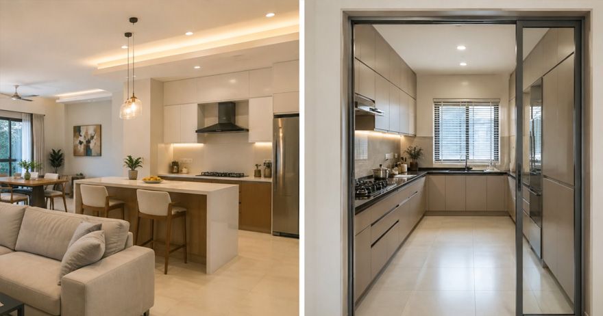 open kitchen vs closed kitchen