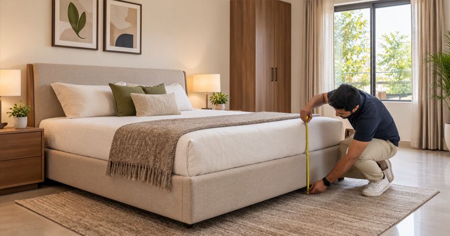 bed size chart India