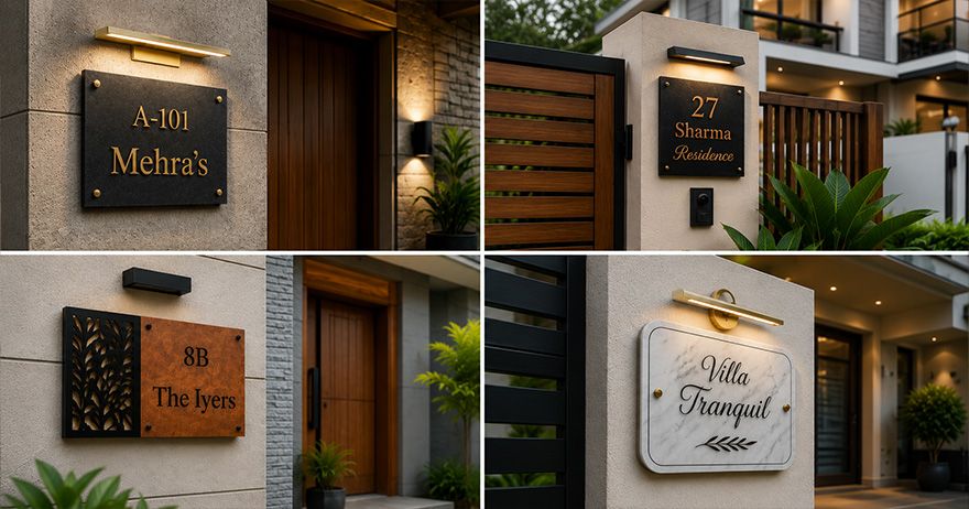house name plate design