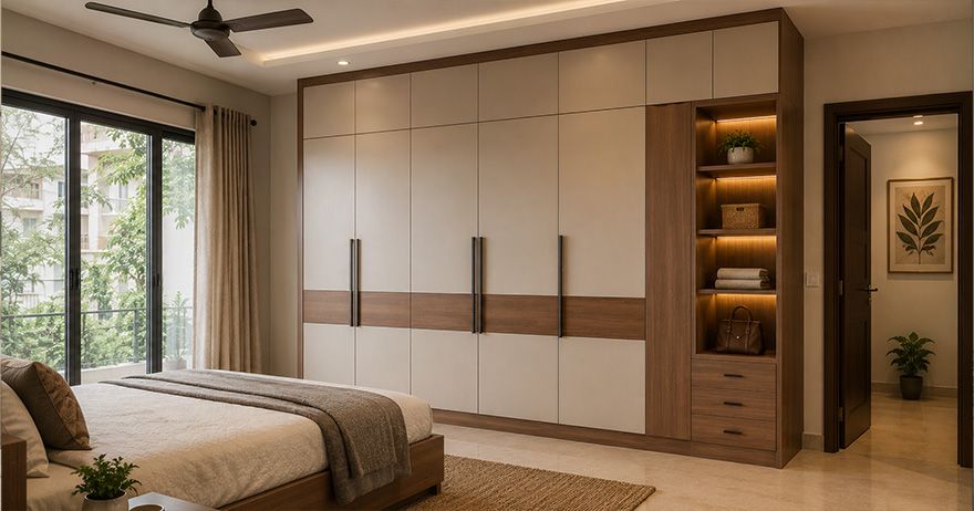 Cover image for 12 Modern Wardrobe Designs for Bedrooms: Stylish & Space-Saving Ideas (2026)