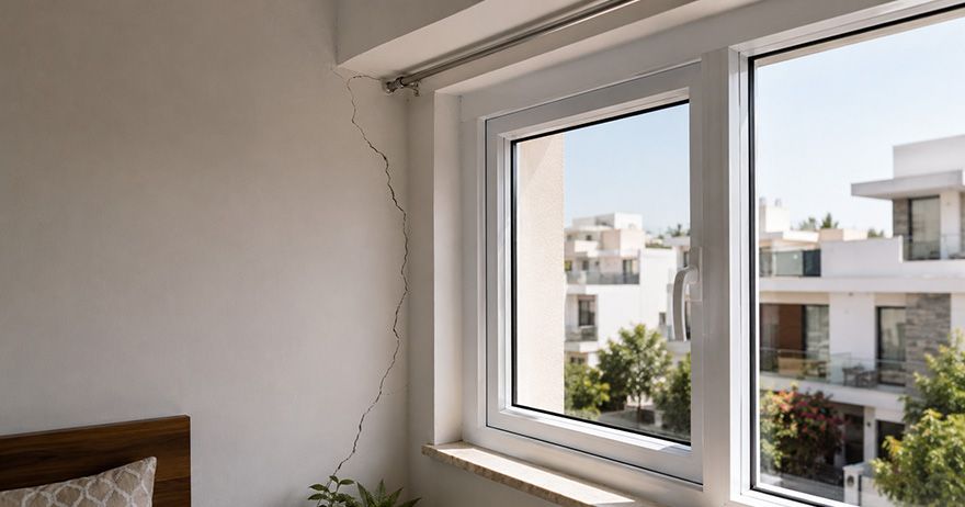 Cover image for Cracks Around Windows? Common Causes, Repairs & Prevention Tips