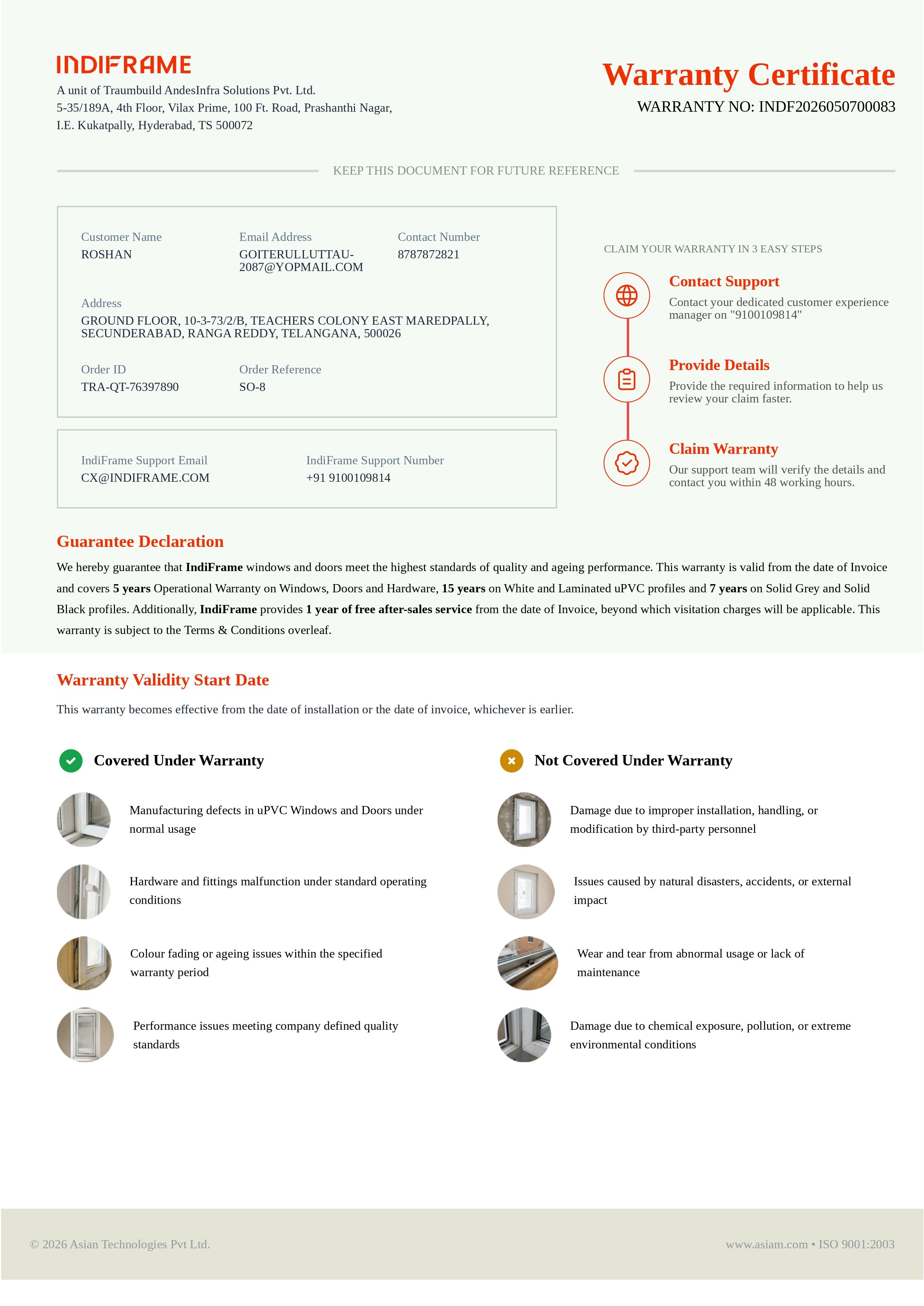 Window Warranty Explained