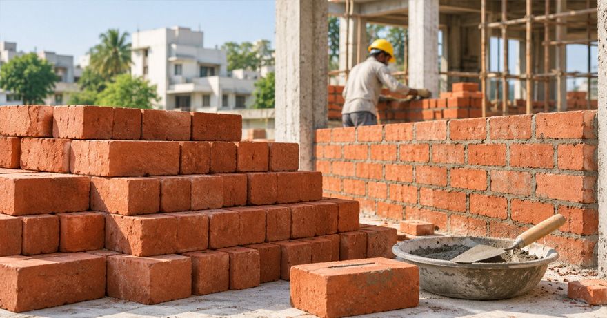 how many bricks per square foot