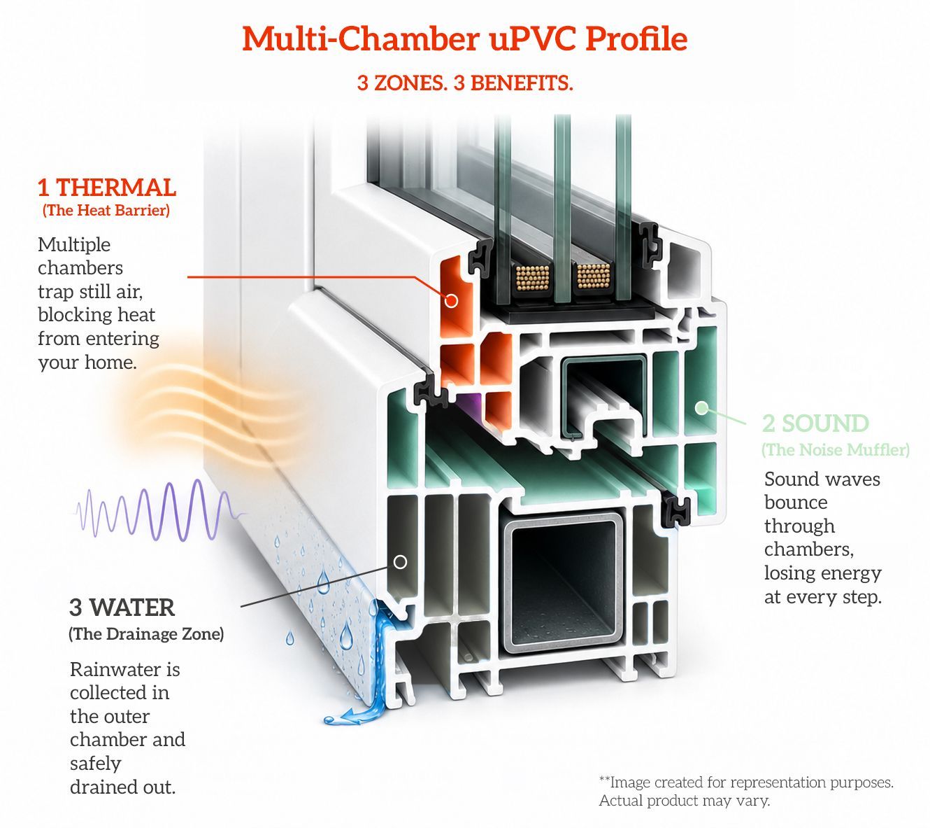 Multi-Chamber uPVC Profiles
