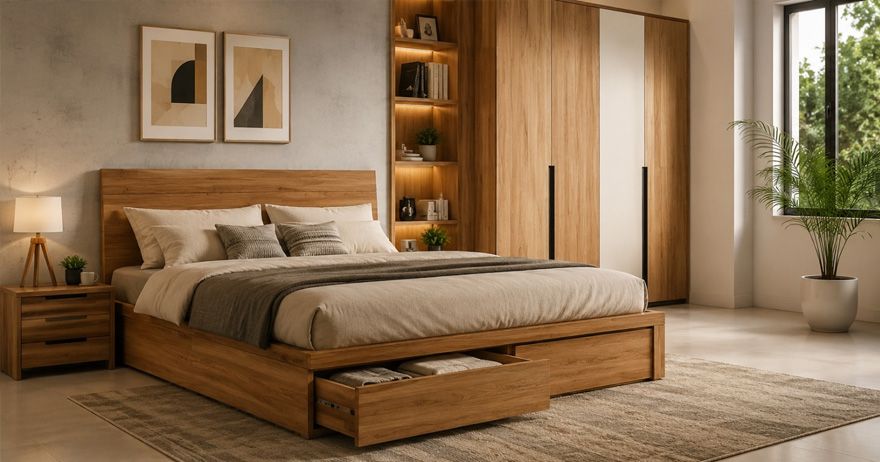 plywood bed designs
