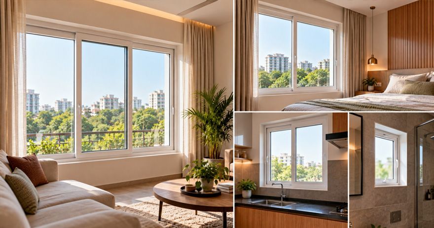 standard window size in India